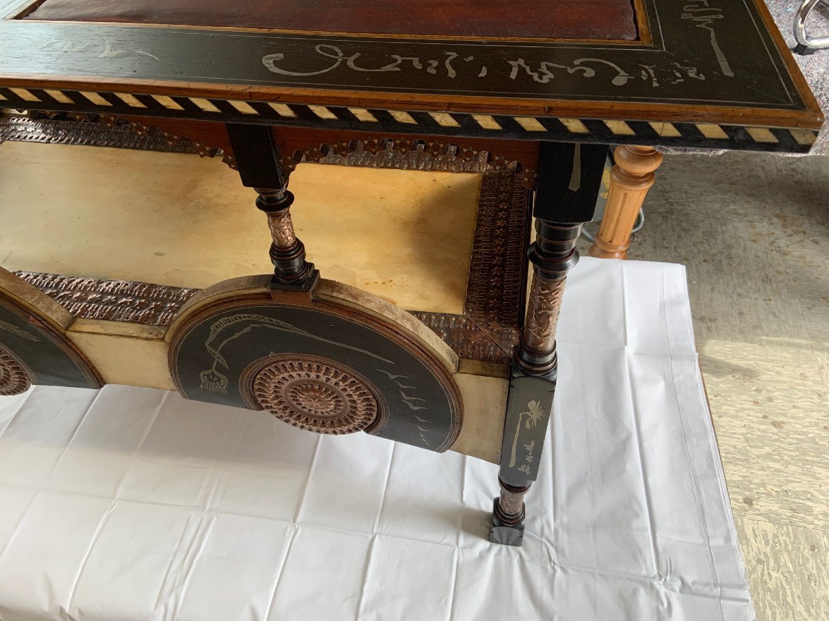 Carlo Bugatti Milan Art Nouveau Table Circa 1902 Turin / Milano, Italy-photo-2