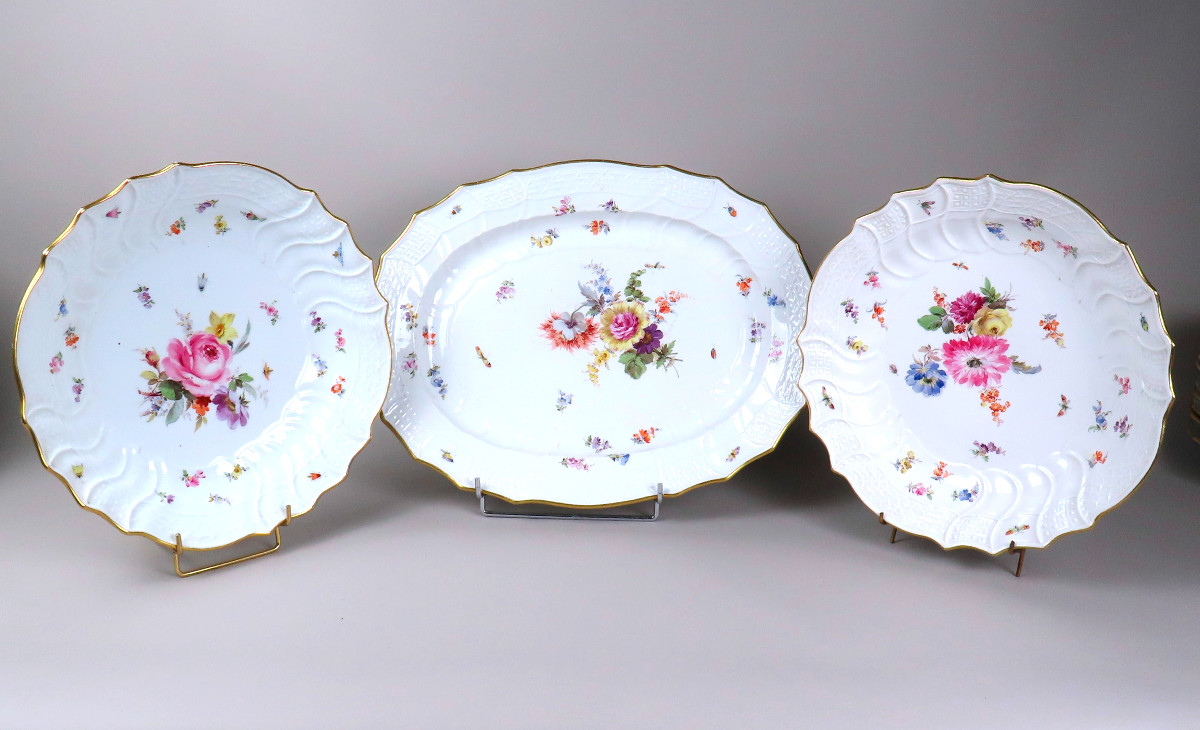 Proantic: Meissen Porcelain, “neubrandenstein”, Kaiser Wilhelm Ii, Cir