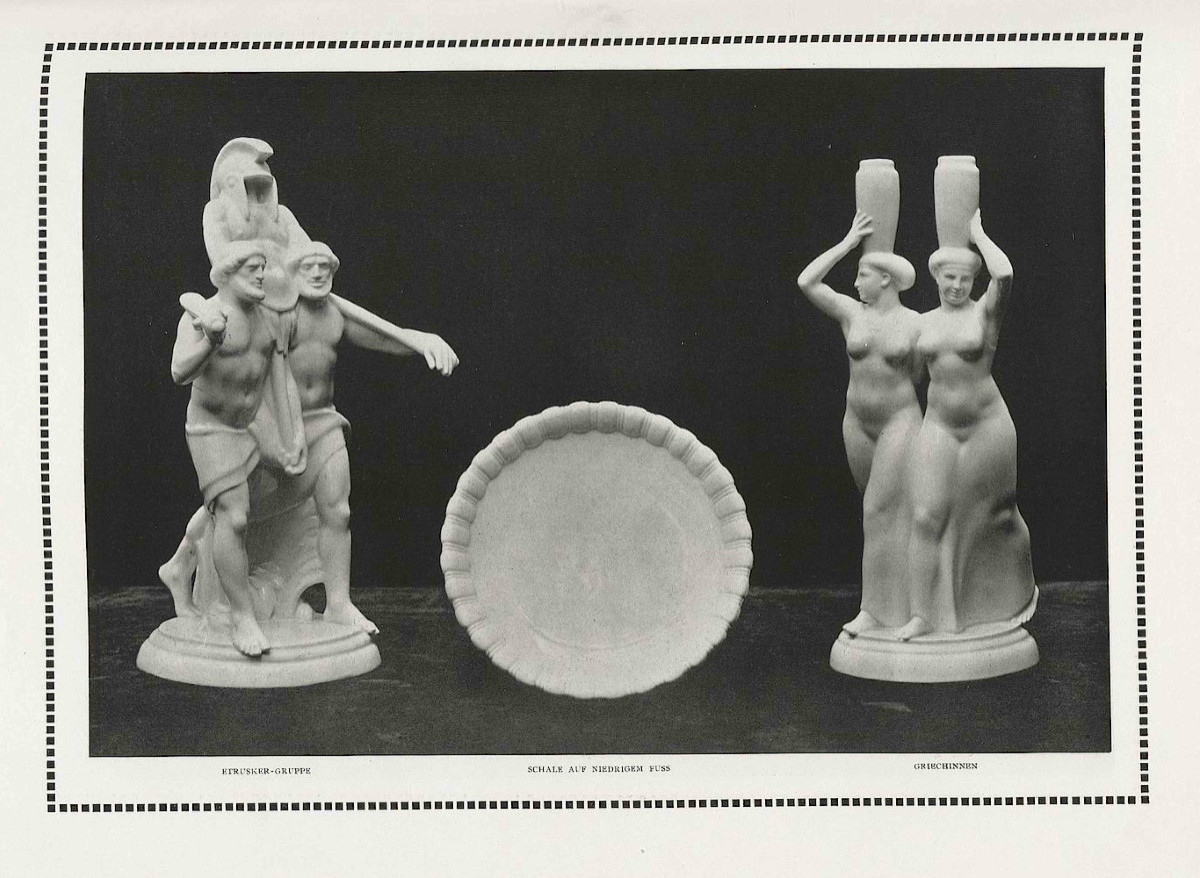 Kpm Berlin – XXl Planter Of The Wedding Procession Model By Adolph Amberg, 1908.-photo-1