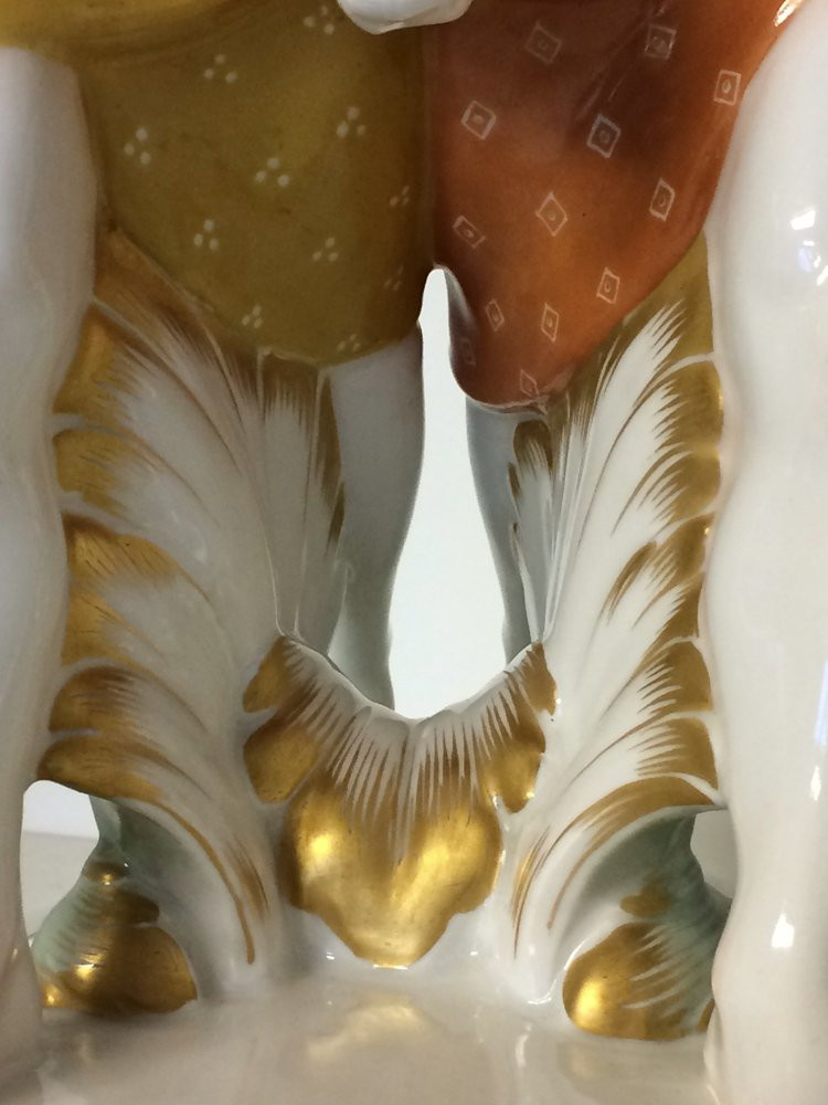 KPM Berlin 1911 – Double figure « Deux Étrusques portant une armure » du Cortège nuptial-photo-5