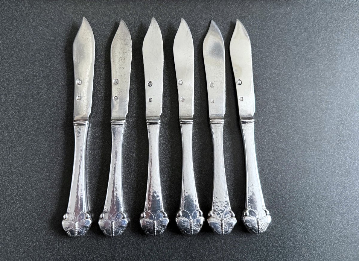 Frigast Butterfly Cutlery — Fruit Knife — 830 Silver, Fruit Knife, Copenhagen 1918.-photo-1