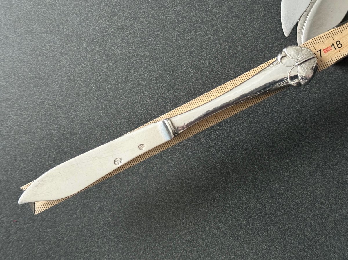 Frigast Butterfly Cutlery — Fruit Knife — 830 Silver, Fruit Knife, Copenhagen 1918.-photo-4