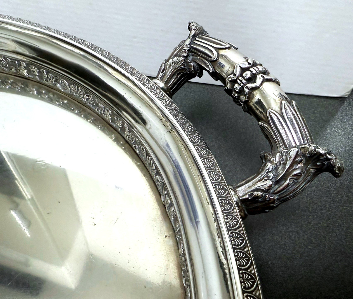 Gallery Tray, Silver 13 Lots, Friedrich Ludwig I. Andreas Drube, Arolsen, Around 1820/30-photo-3