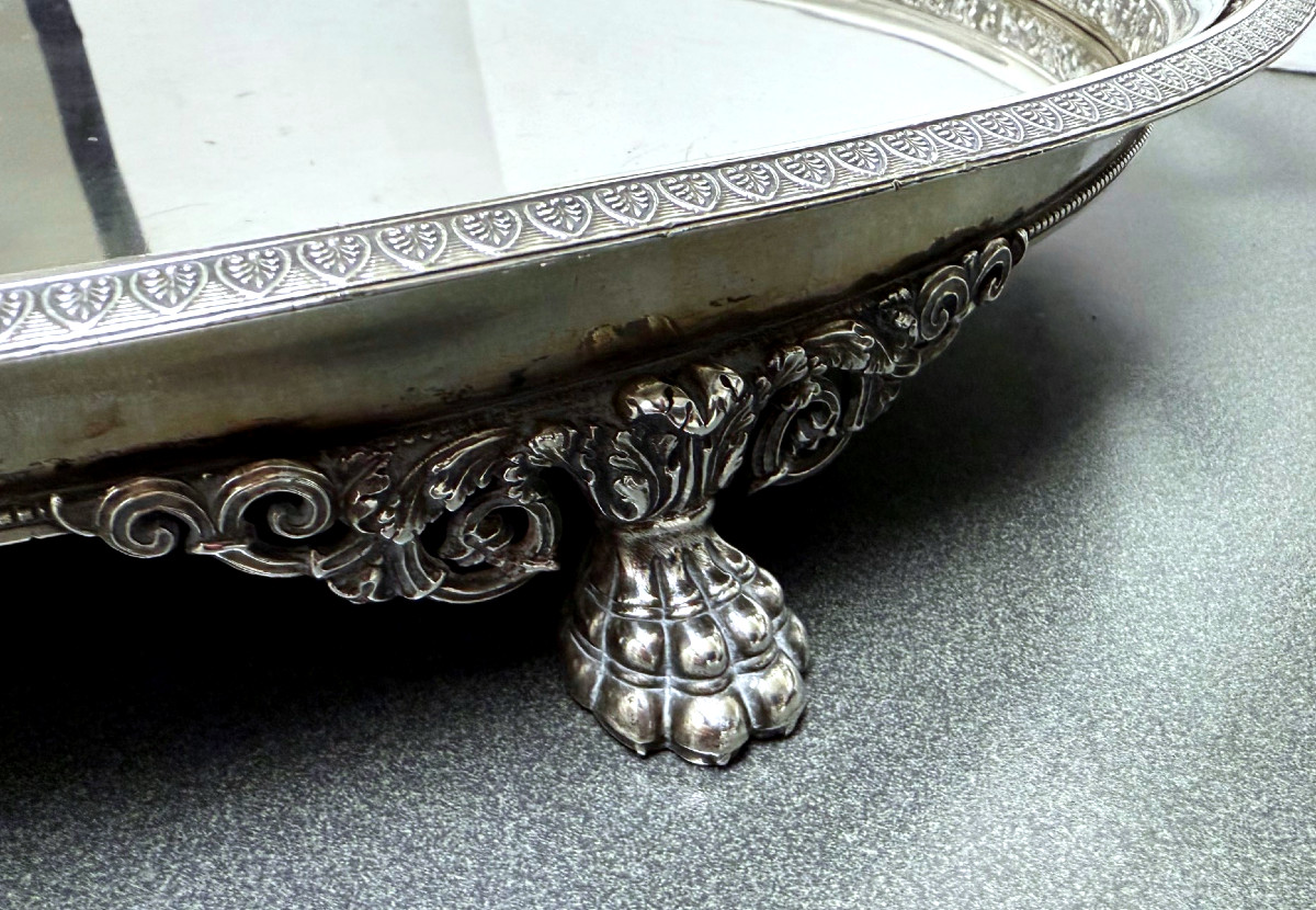 Gallery Tray, Silver 13 Lots, Friedrich Ludwig I. Andreas Drube, Arolsen, Around 1820/30-photo-5