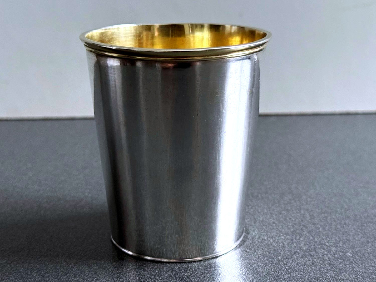 Smooth Silver Goblet, Partially Gilded — Germany, Circa 1780–1810