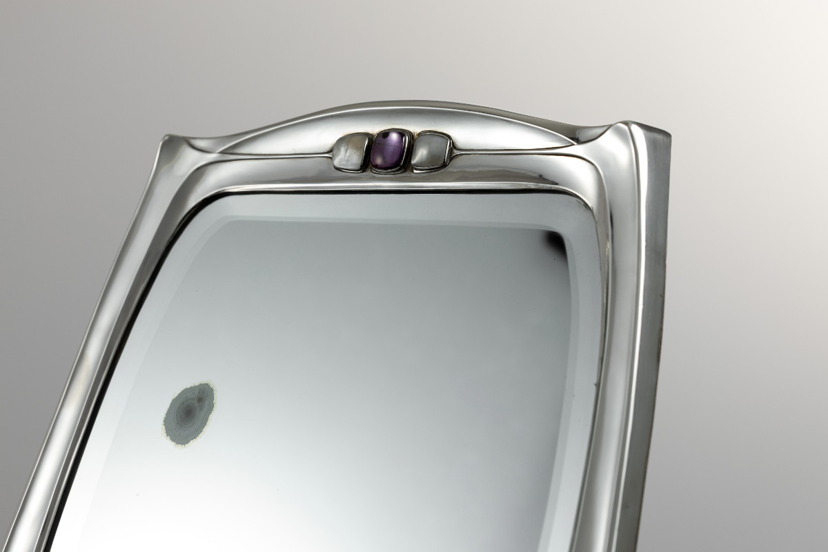 Un miroir de toilette en argent important de style Art nouveau par ORIVIT AG, Cologne 1904-photo-2