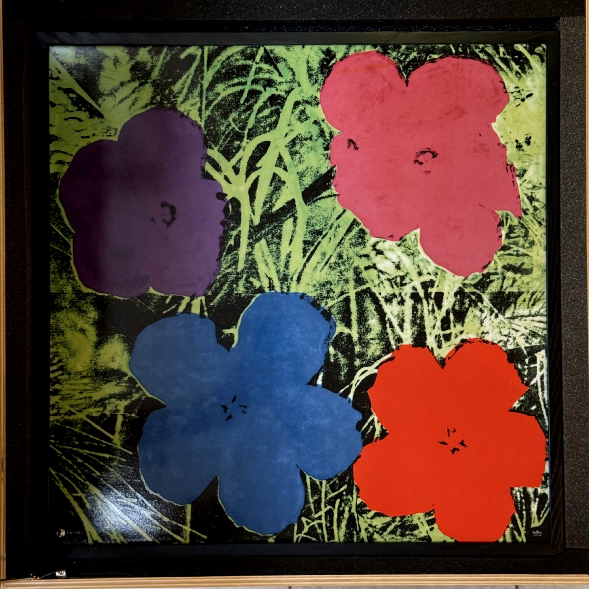 Andy Warhol, Flowers, Rosenthal Porcelain Wall Object 50×50 Cm, No. 28/49 Limited Edition