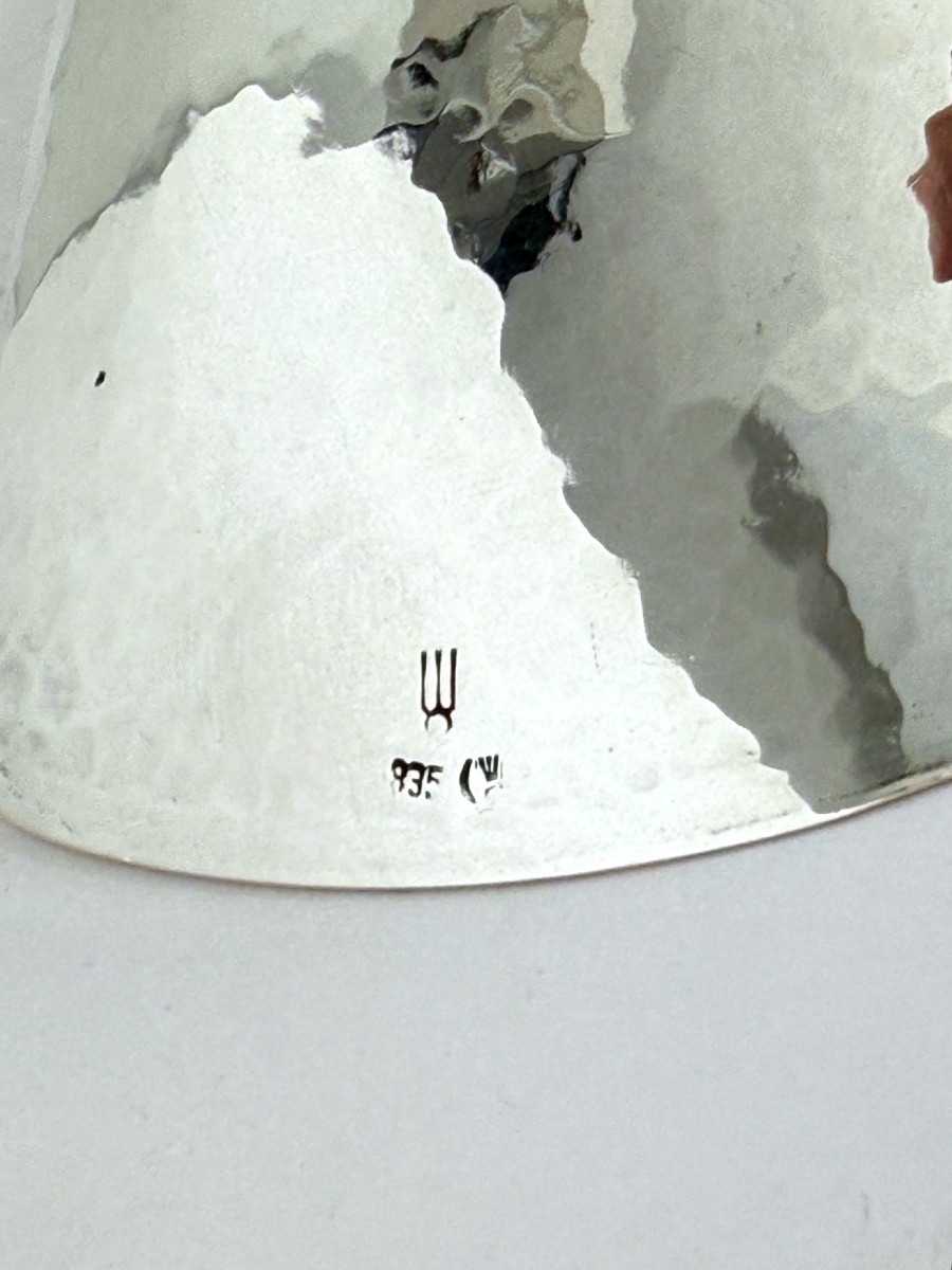 Art Deco Silver Bonbonnière, Dish Handwrought, Germany C. 1930-40-photo-2