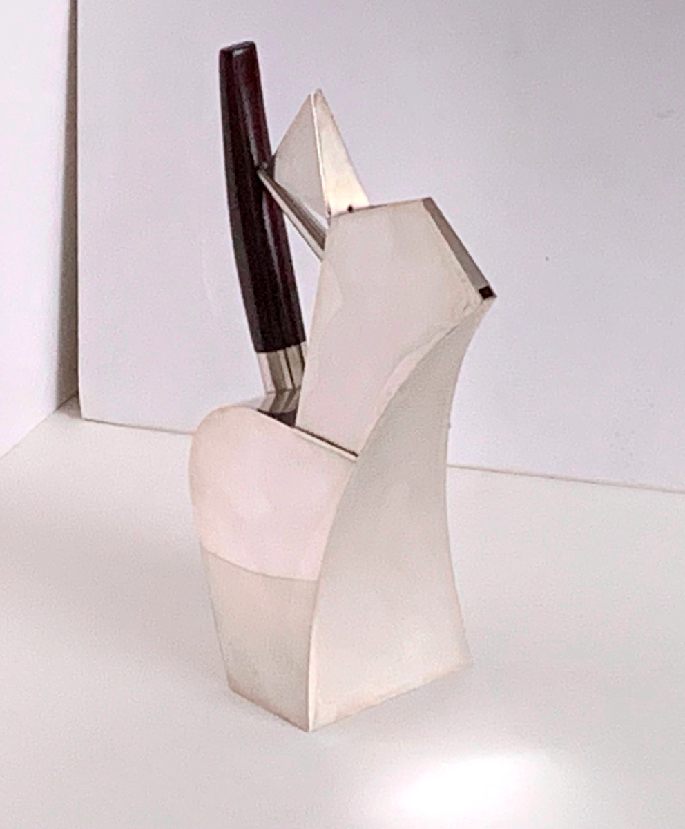Frederick A. Miller, Mocha Pot, Modern 925 Silver Coffee Pot, United States, 20th Century-photo-2