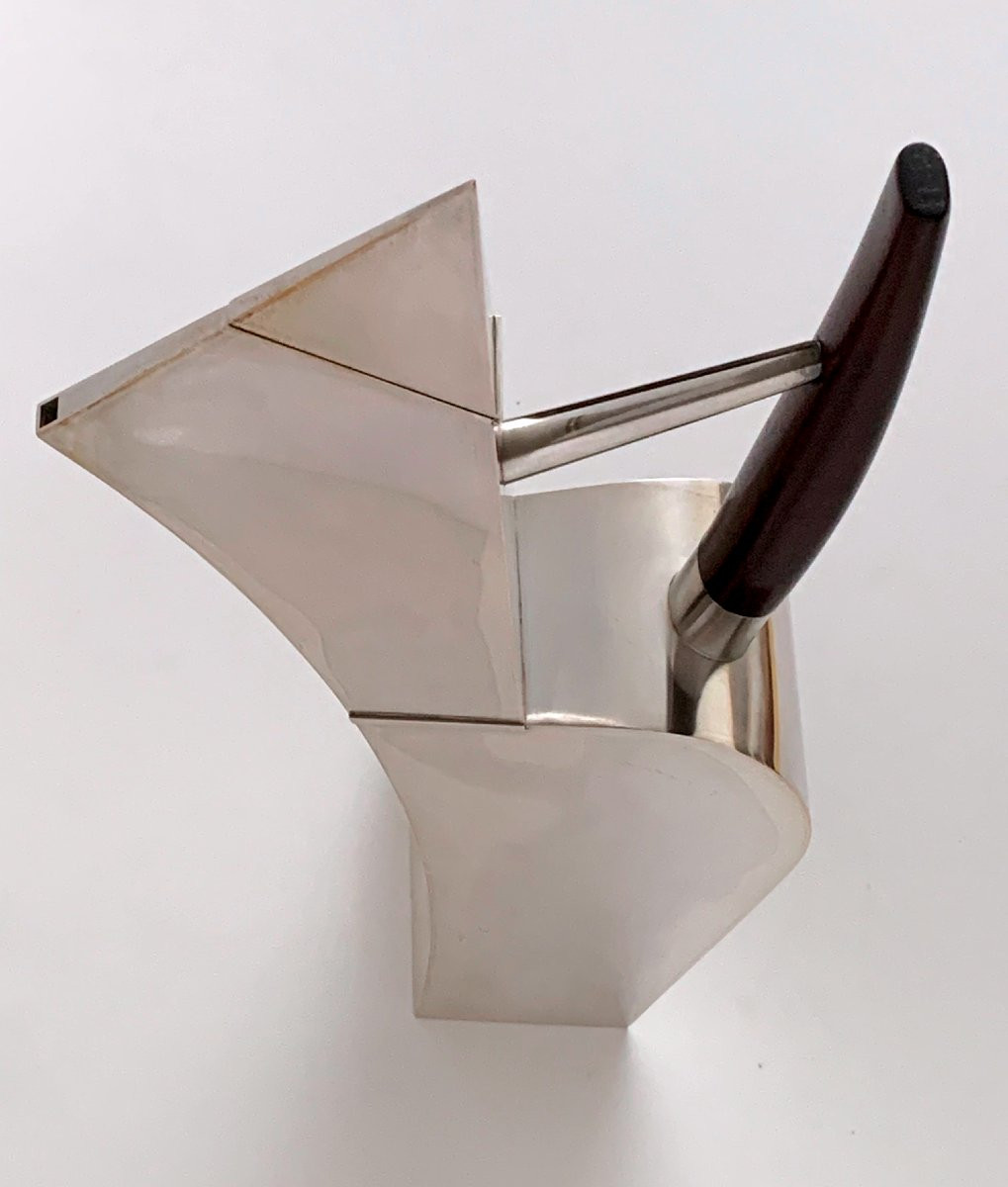 Frederick A. Miller, Mocha Pot, Modern 925 Silver Coffee Pot, United States, 20th Century-photo-1
