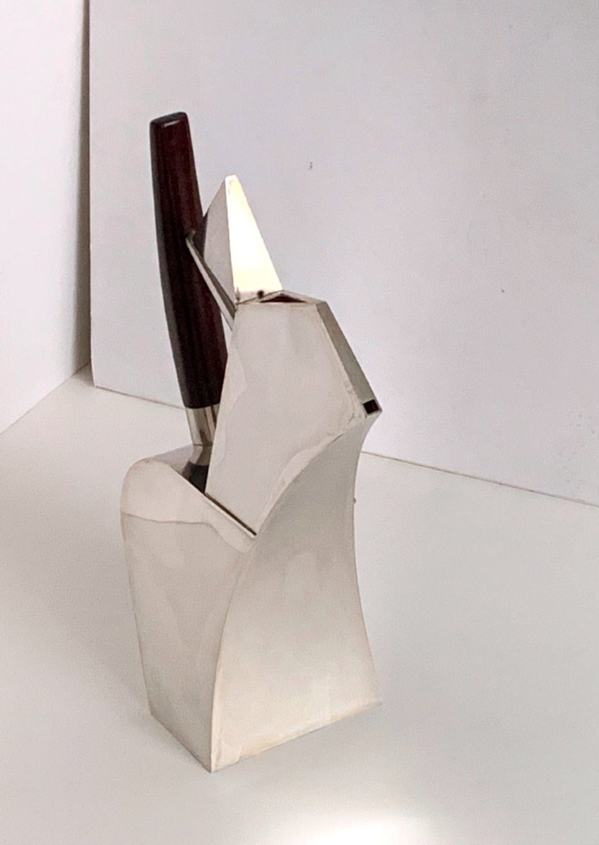 Frederick A. Miller, Mocha Pot, Modern 925 Silver Coffee Pot, United States, 20th Century-photo-6