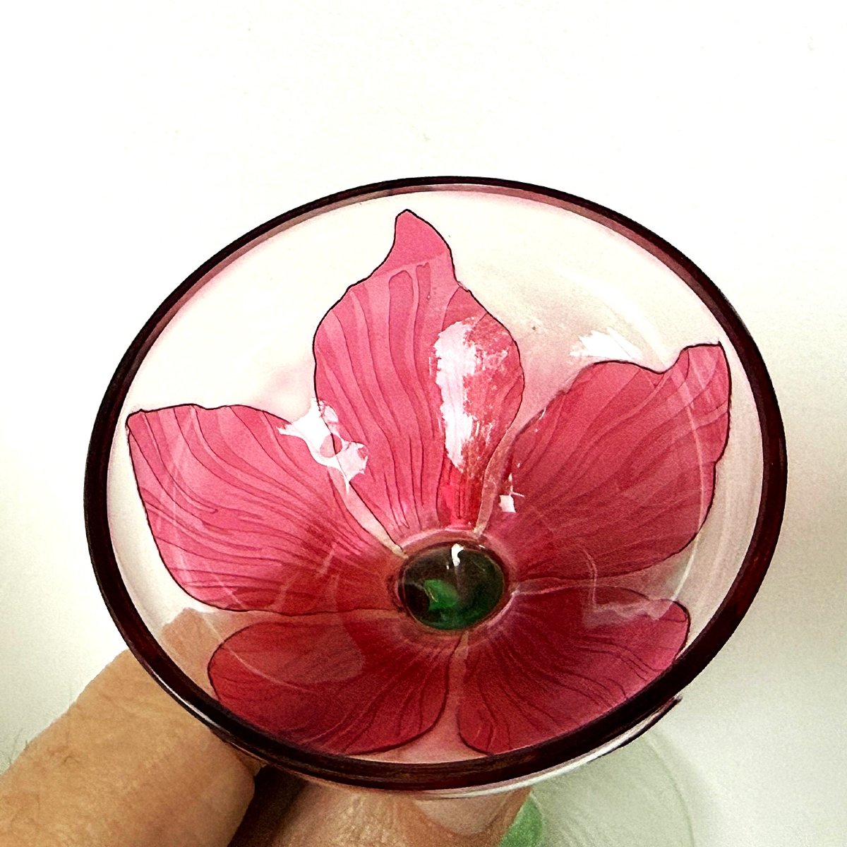 Jugendstil Liqueur Glass, Rheinische Glashütten Ag, Cologne-ehrenfeld, Circa 1900-1905-photo-3