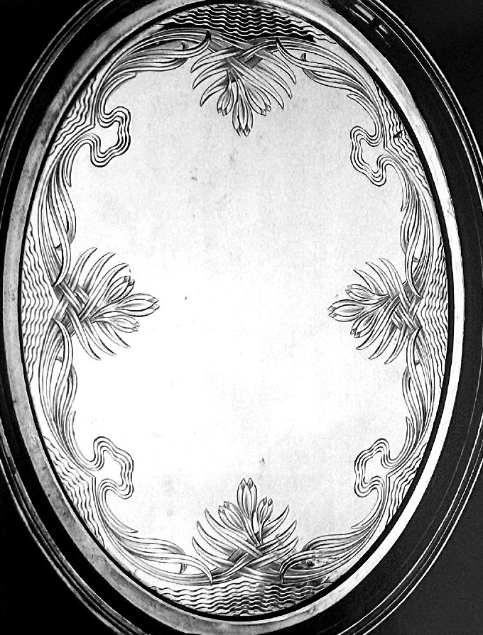 Service en argent Art nouveau · Création Heinrich Vogeler · Plateau, Pot à crème & Sucrier 1903-photo-7
