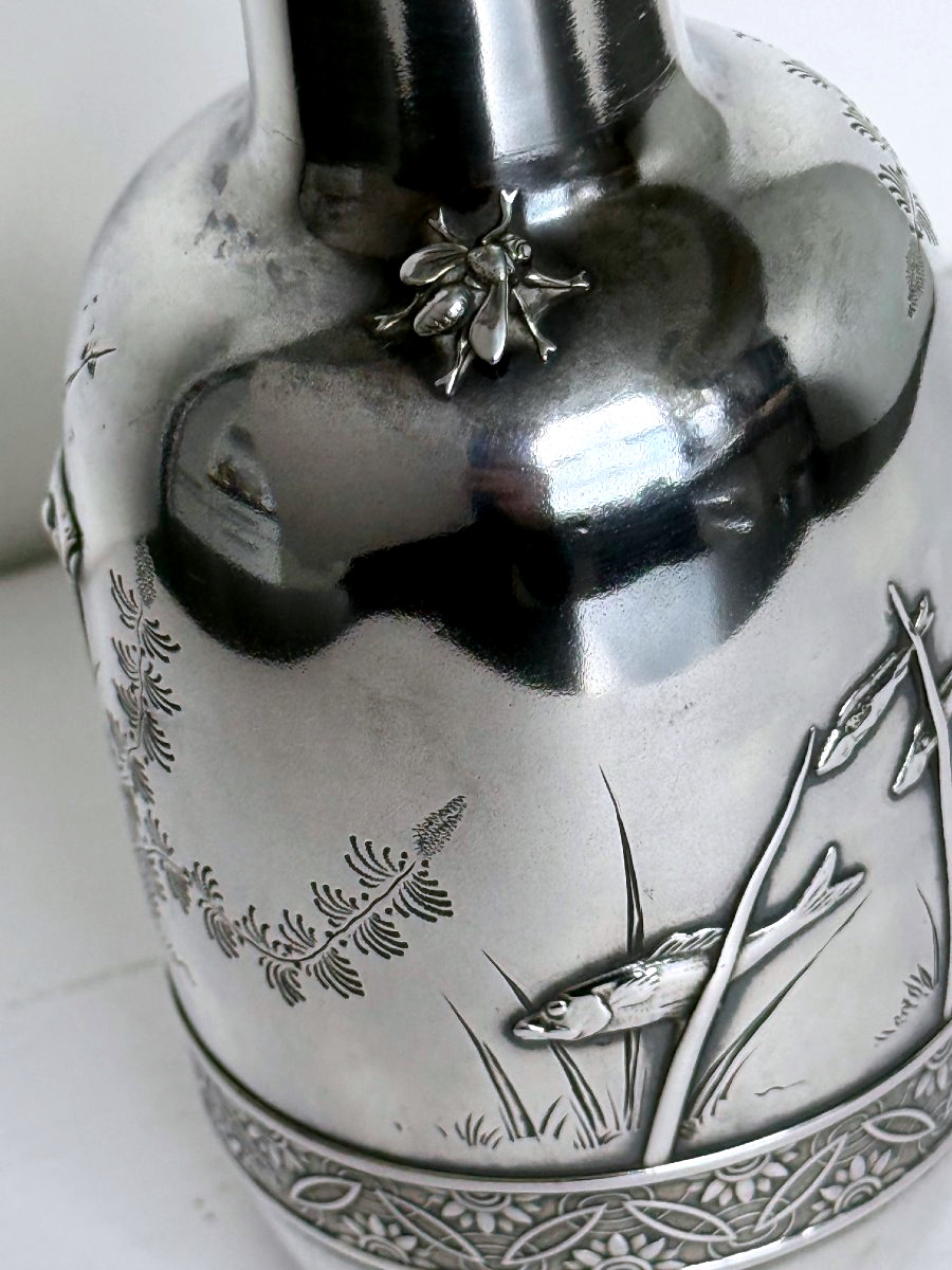 Proantic: Tiffany & Co. Japanese Silver Vase, Model 1473m, New York Ci