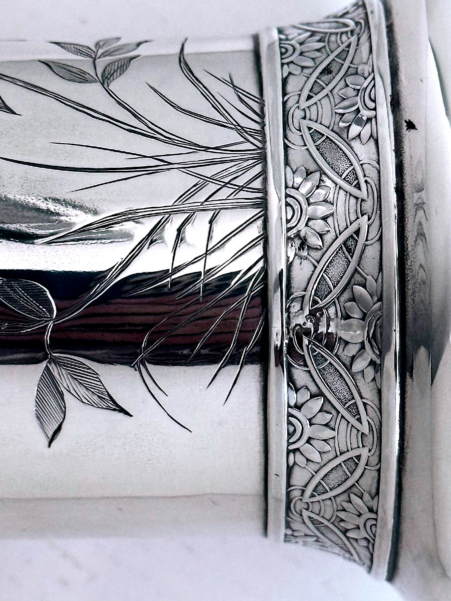 Tiffany & Co. Japanese Silver Vase, Model 1473m, New York Circa 1880-1891-photo-6
