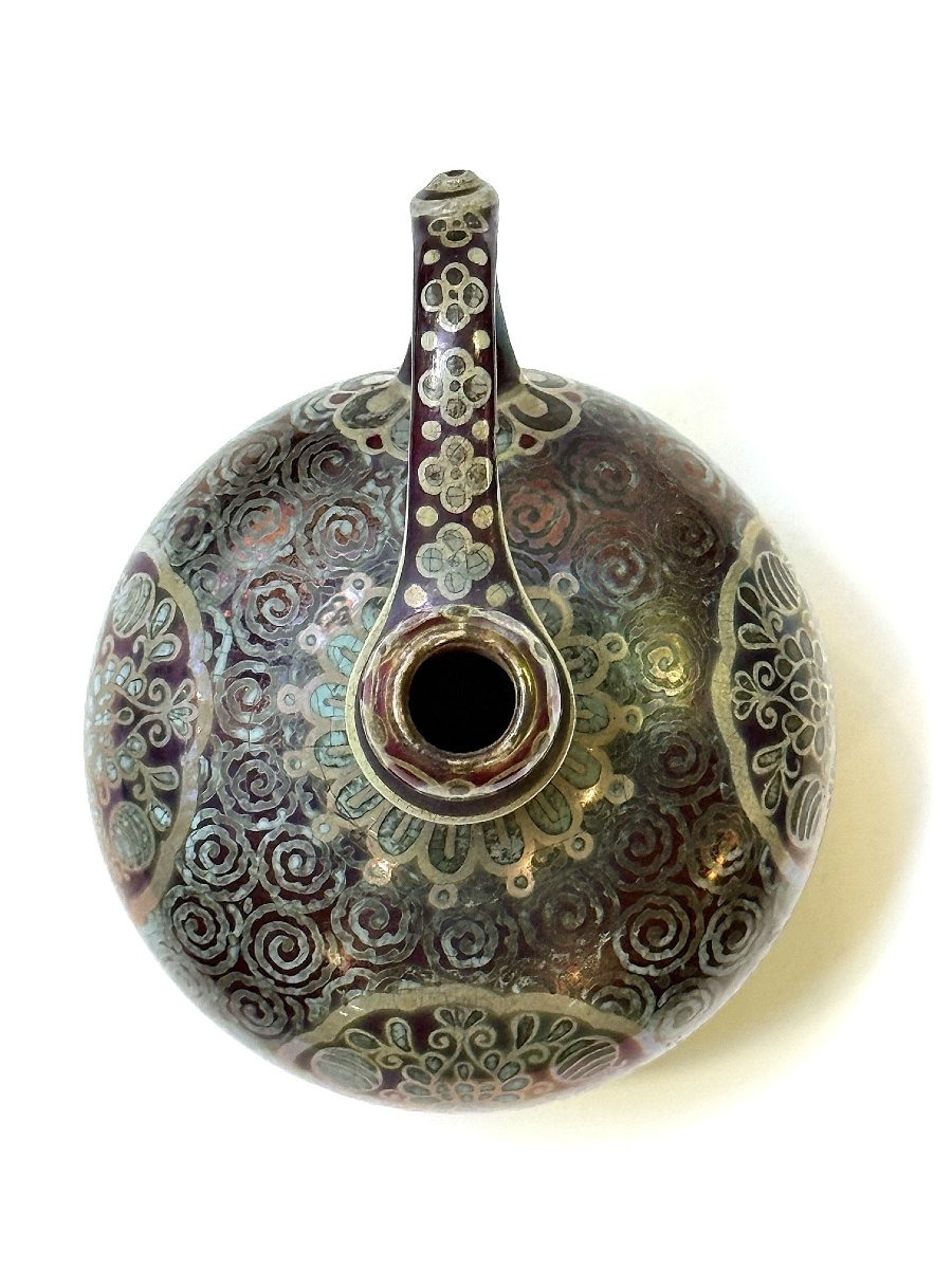Petit vase Zsolnay en forme de cruche, Pécs, vers 1900-photo-4