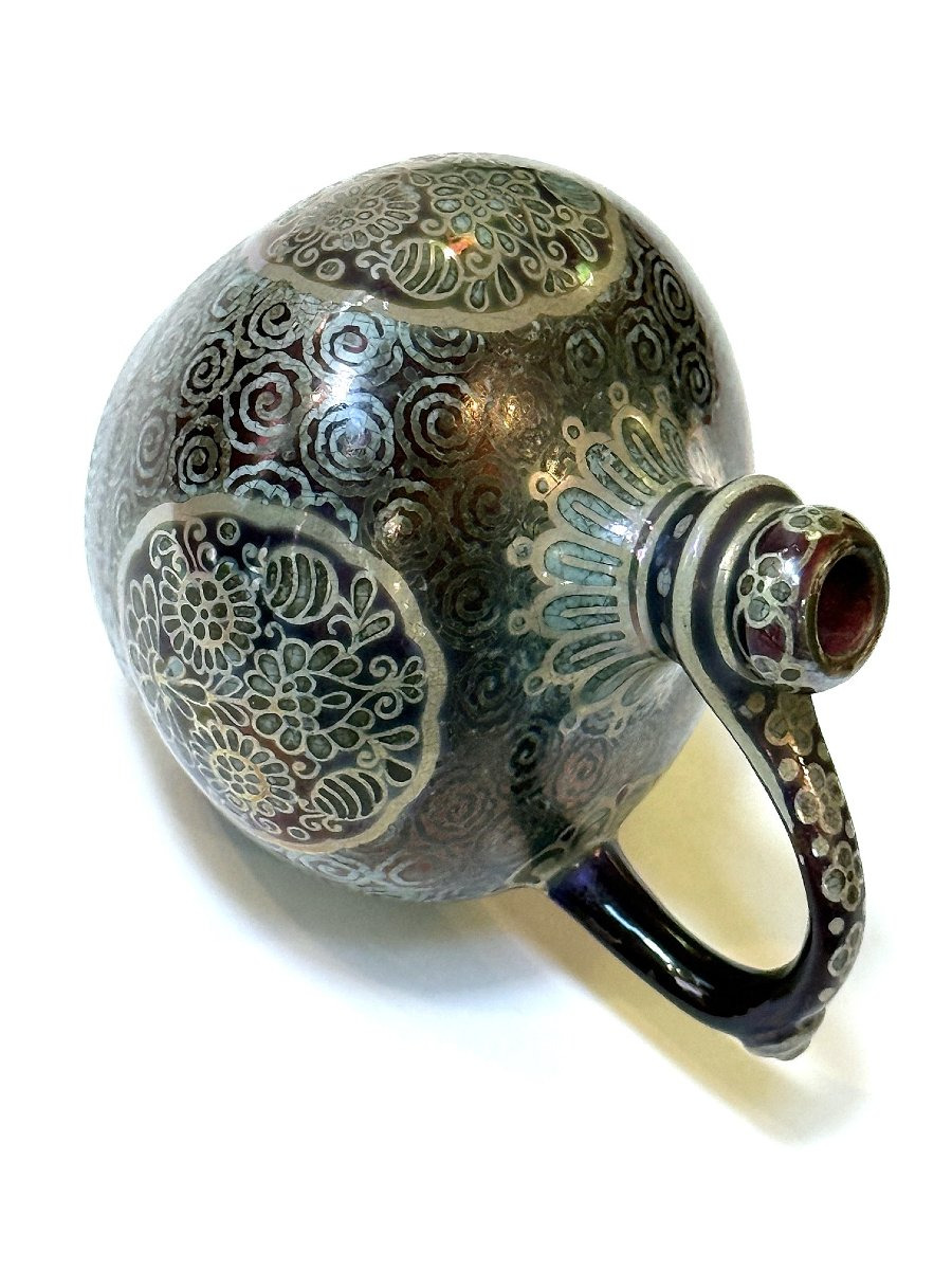 Petit vase Zsolnay en forme de cruche, Pécs, vers 1900-photo-1