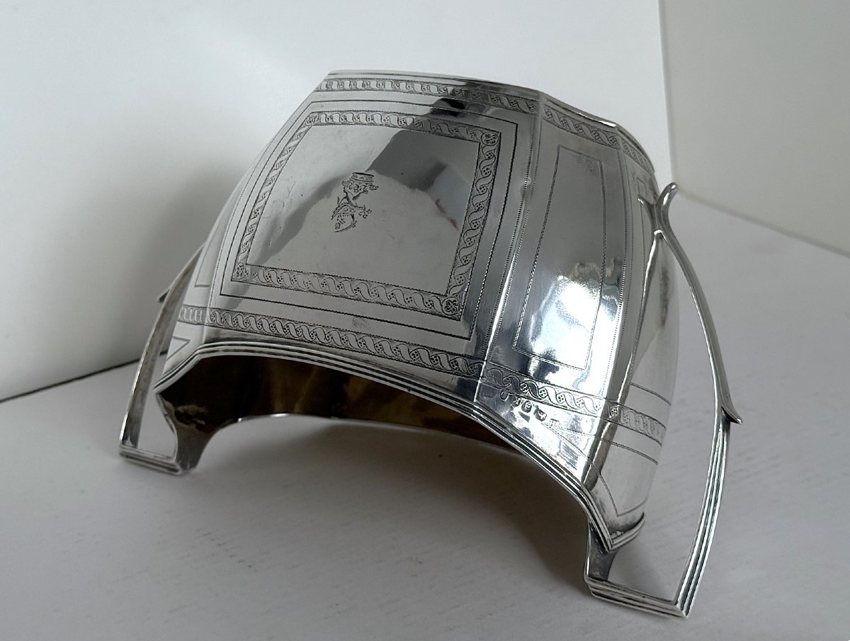 Prince Esterházy de Galántha, Sucrier en argent sterling aux armoiries familiales, Londres 180-photo-1