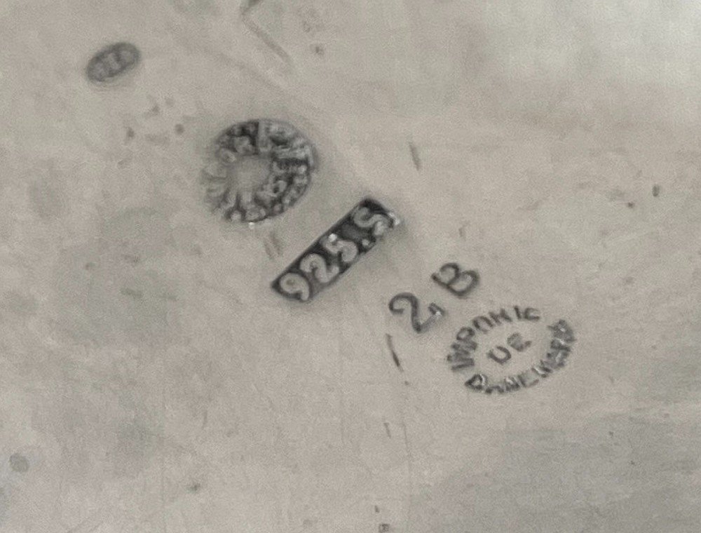 Georg Jensen Sterling Blossom Art Nouveau Crémier 2 B En Argent 925 1919-27-photo-4