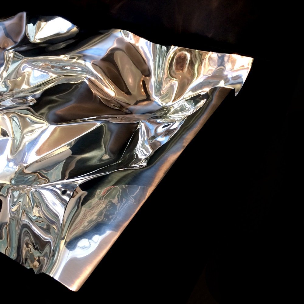 Georg Jensen Sterling XXl Bol, Centerpiece # 1302, Design Verner Panton 1988-photo-2