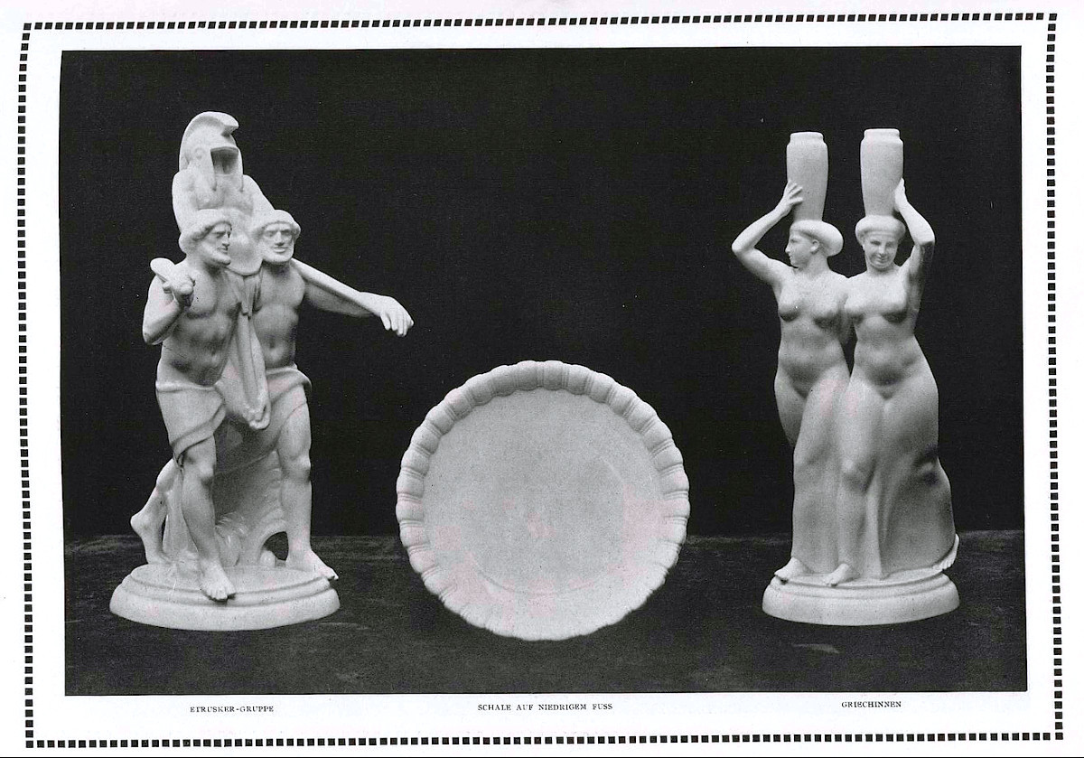 Kpm Berlin Porcelain Jardiniere Art Nouveau, Adolph Amberg, Wedding Procession-photo-4