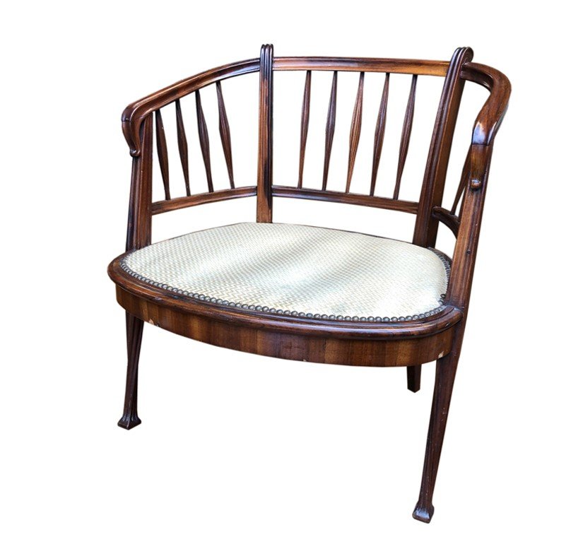  Louis Majorelle Nancy 1900 Fauteuil d'Enfant Art Nouveau En Bois Précieux