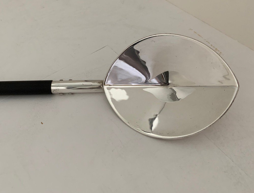 Modern Sterling Silver Ladle, Design Boris Bally 1992, Rhode Island, Us-photo-2