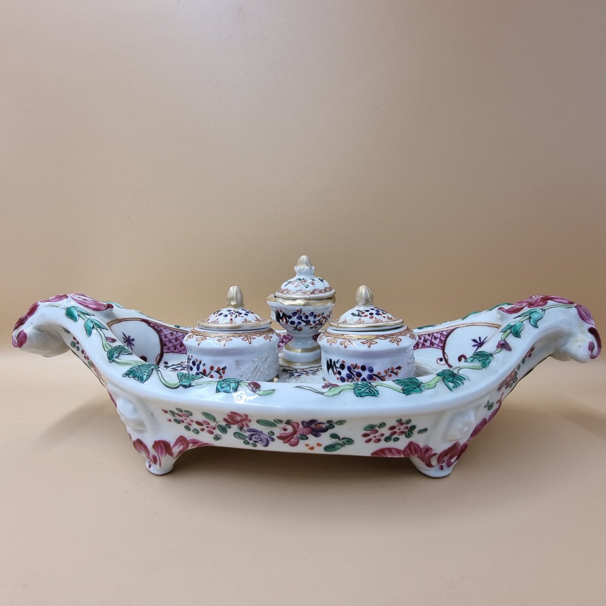 Samson - Paris Porcelain Inkwell - Chantilly-photo-2