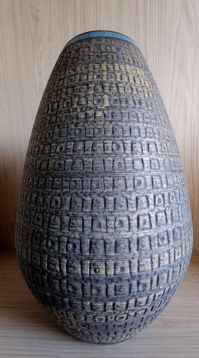 Important German Ceramic Vase, Germany Mr K 1048/45 - 1950s-60s-70s-photo-3