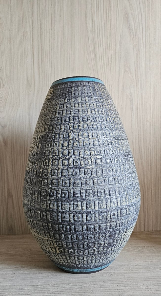 Important German Ceramic Vase, Germany Mr K 1048/45 - 1950s-60s-70s-photo-2