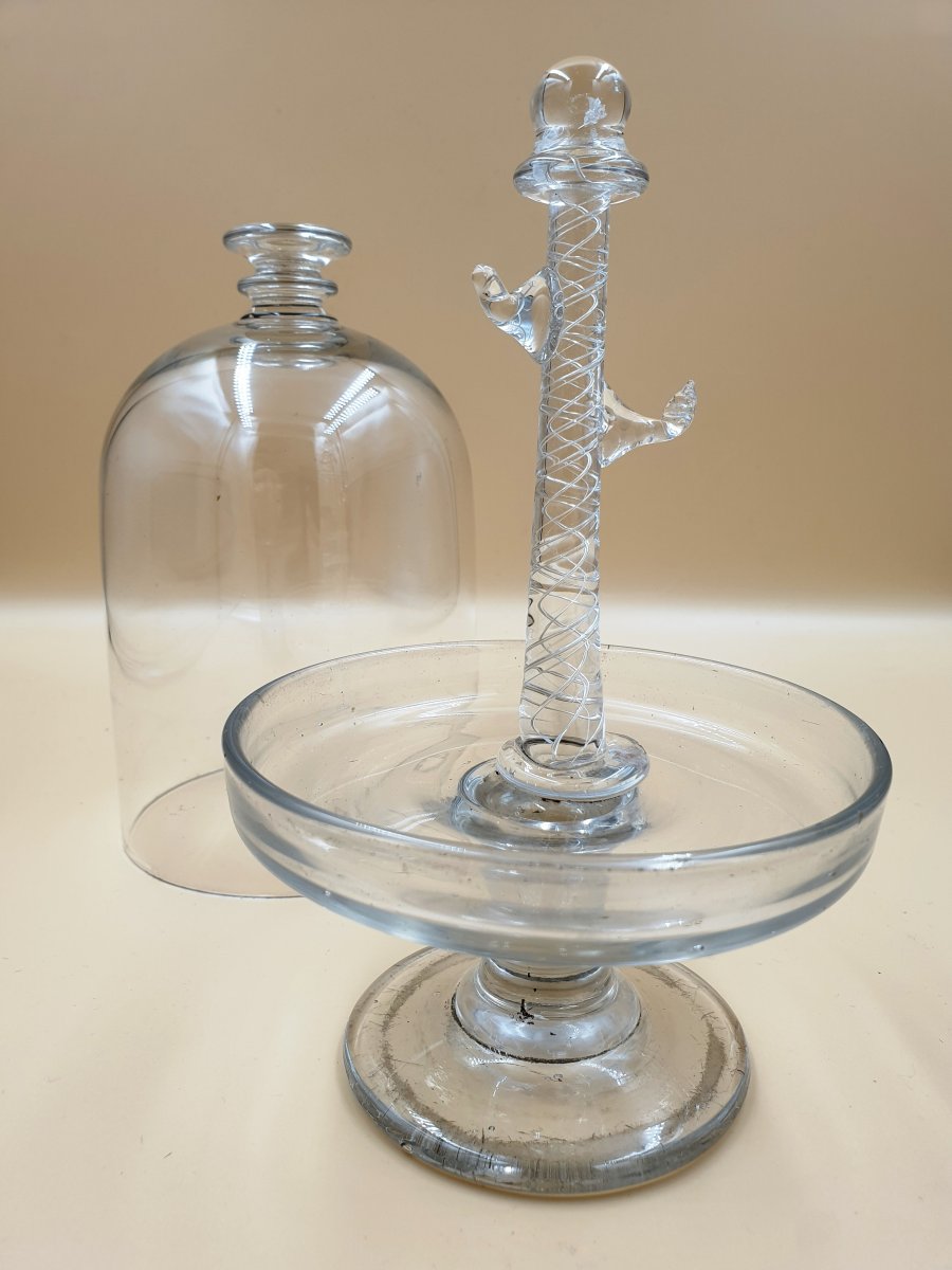 Normand Baguier On Glass Pedestal - Early XIXth-photo-3