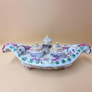 Samson - Paris Porcelain Inkwell - Chantilly