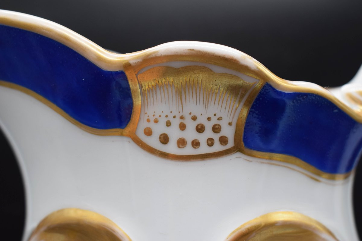 Parisian Porcelain Jug, Louis Philippe Period, 1850–1860 ‘fleur Peinte’ Decoration-photo-8
