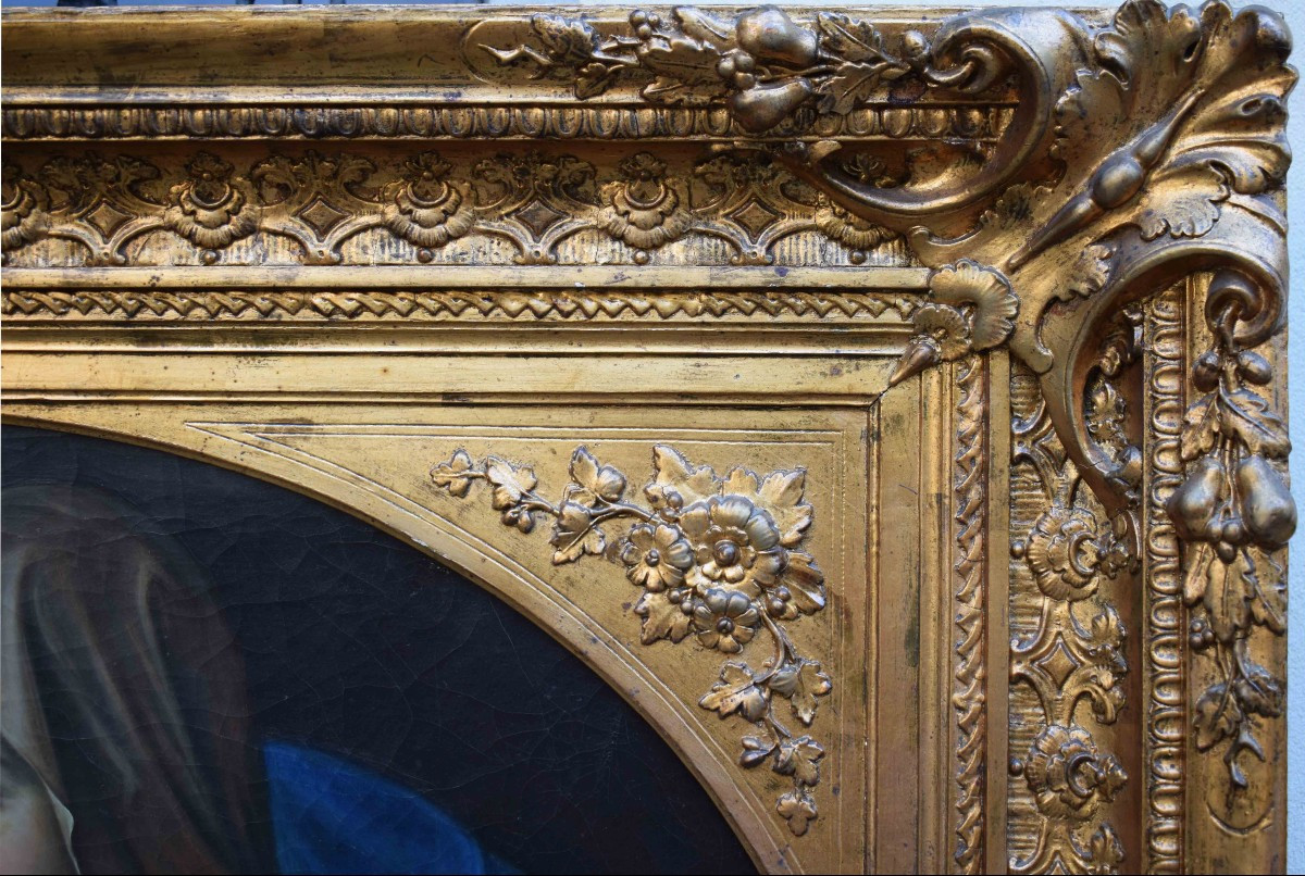 Madone à l'Enfant de Guido Reni, peinture  XIXe siècle-photo-6