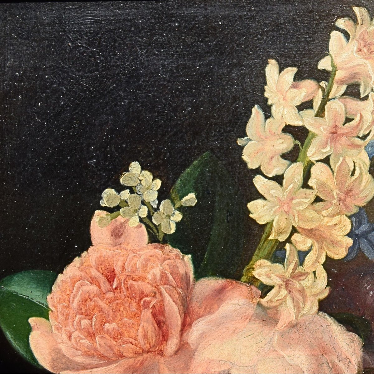 19th-century French Painting: Still Life With A Bouquet Of Flowers, On Canvas-photo-1