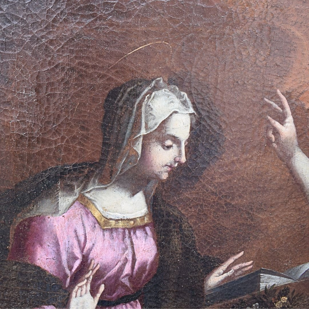 Annonciation – Atelier de Pietro Candido (Peter de Witte) Fin du XVIe – début du XVIIe siècle-photo-3