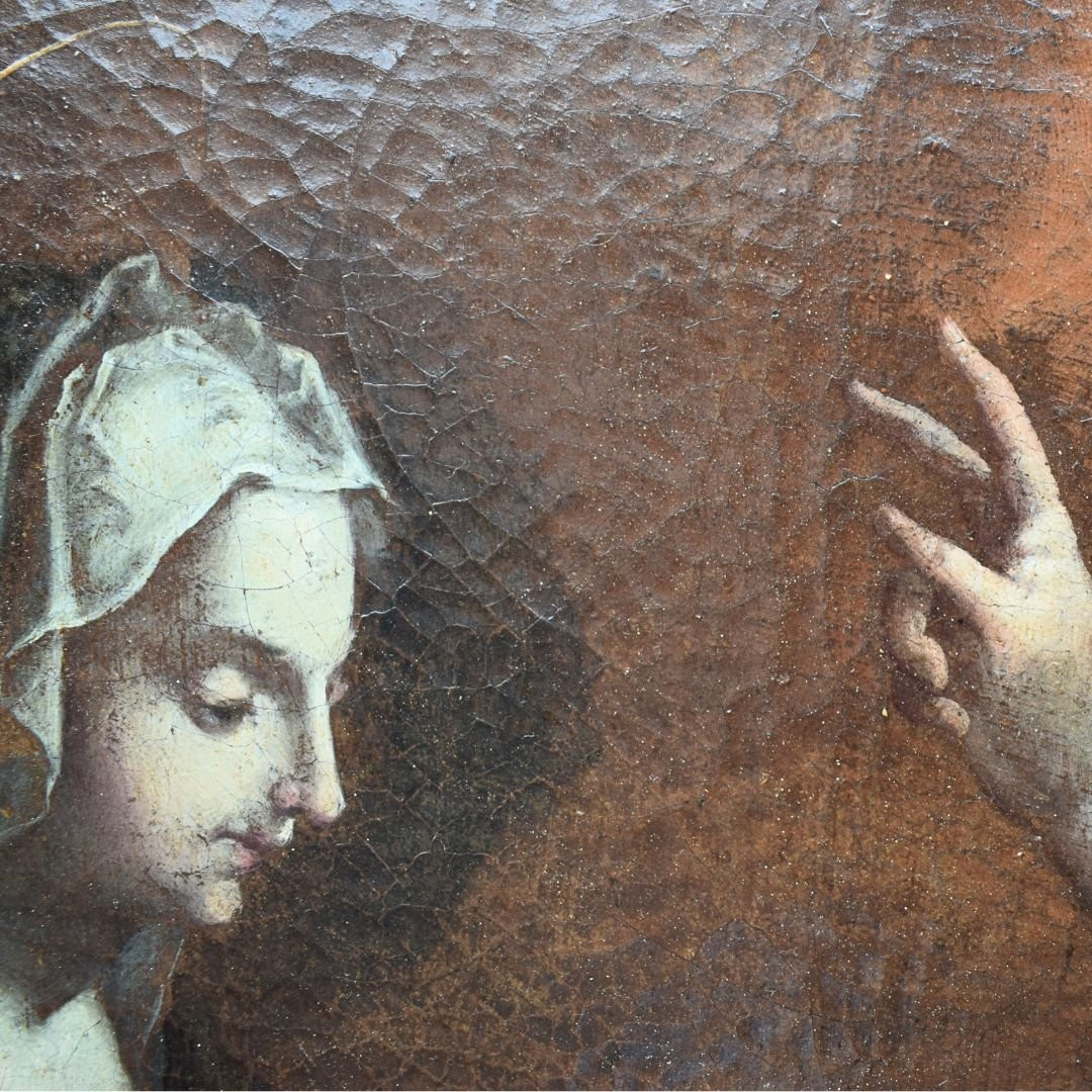 Annonciation – Atelier de Pietro Candido (Peter de Witte) Fin du XVIe – début du XVIIe siècle-photo-3