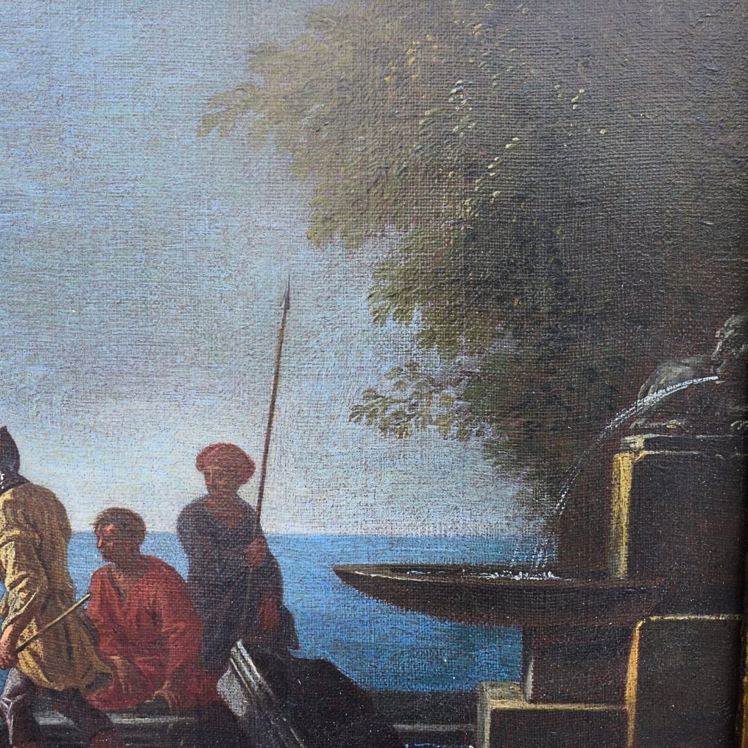 Architectural Capriccio Painting By Giovanni Ghisolfi: -photo-4