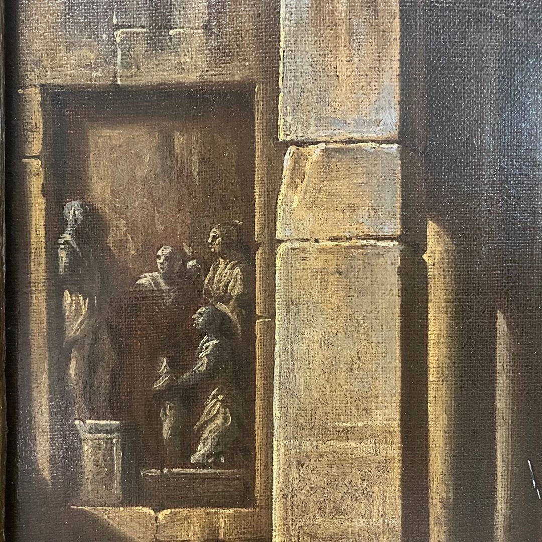 Architectural Capriccio Painting By Giovanni Ghisolfi: -photo-6