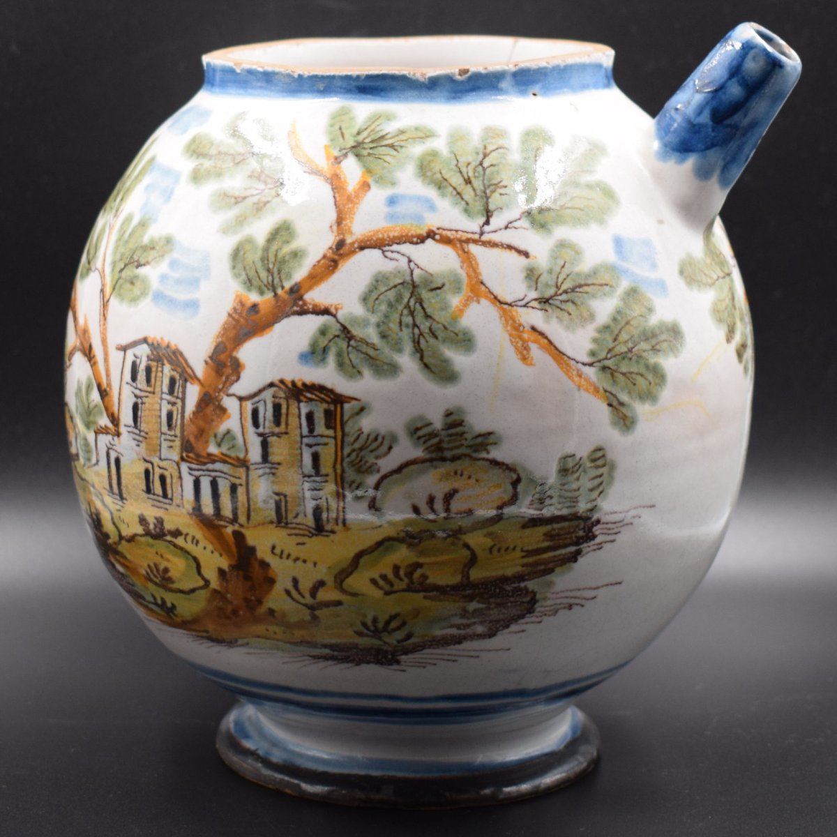 Majolica Jar From Borghetto Lodigiano (lombardy), 18th Century-photo-2