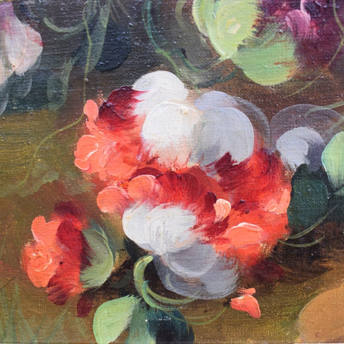 Nature morte avec un vase de fleurs, École piémontaise, XXe siècle-photo-4