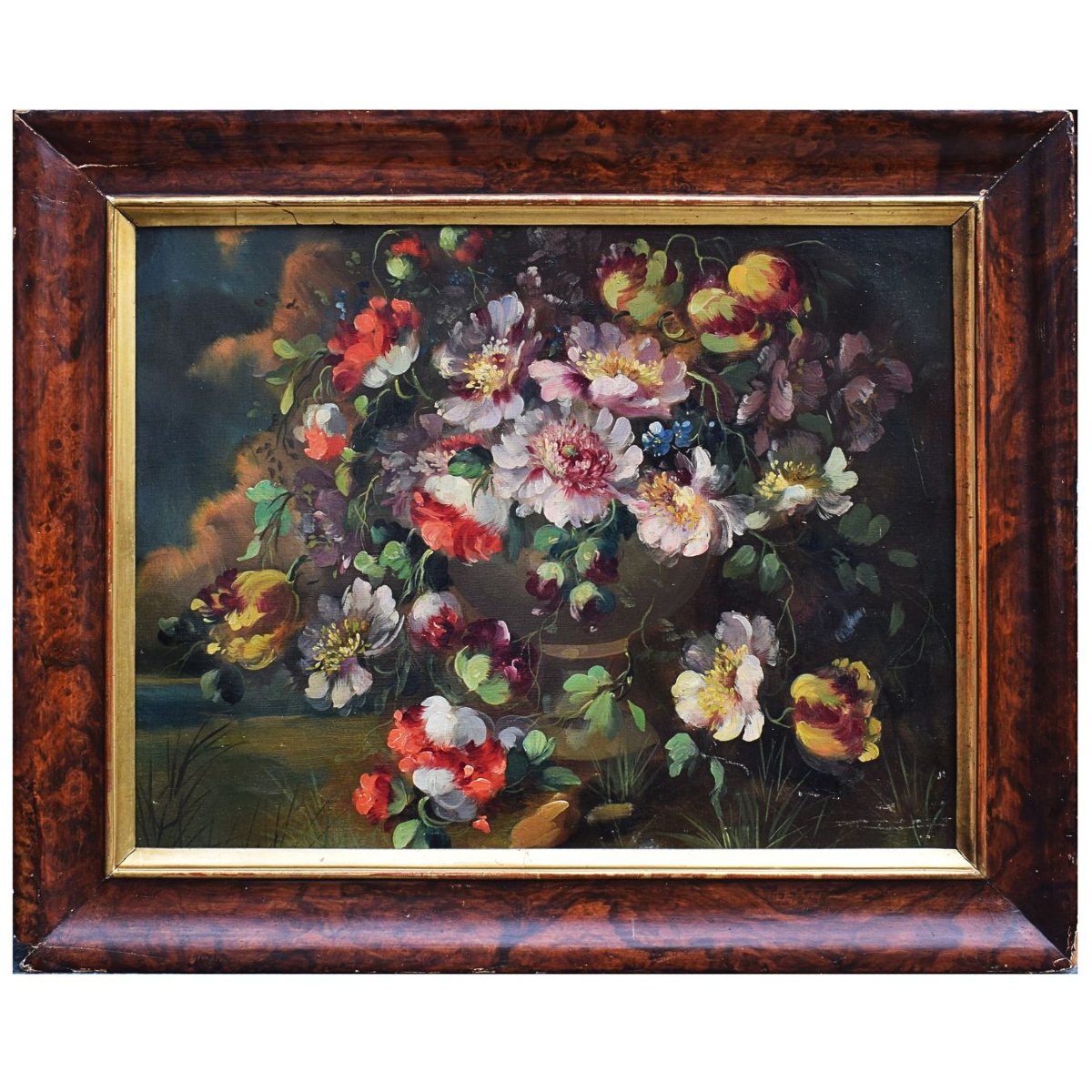 Nature morte avec un vase de fleurs, École piémontaise, XXe siècle