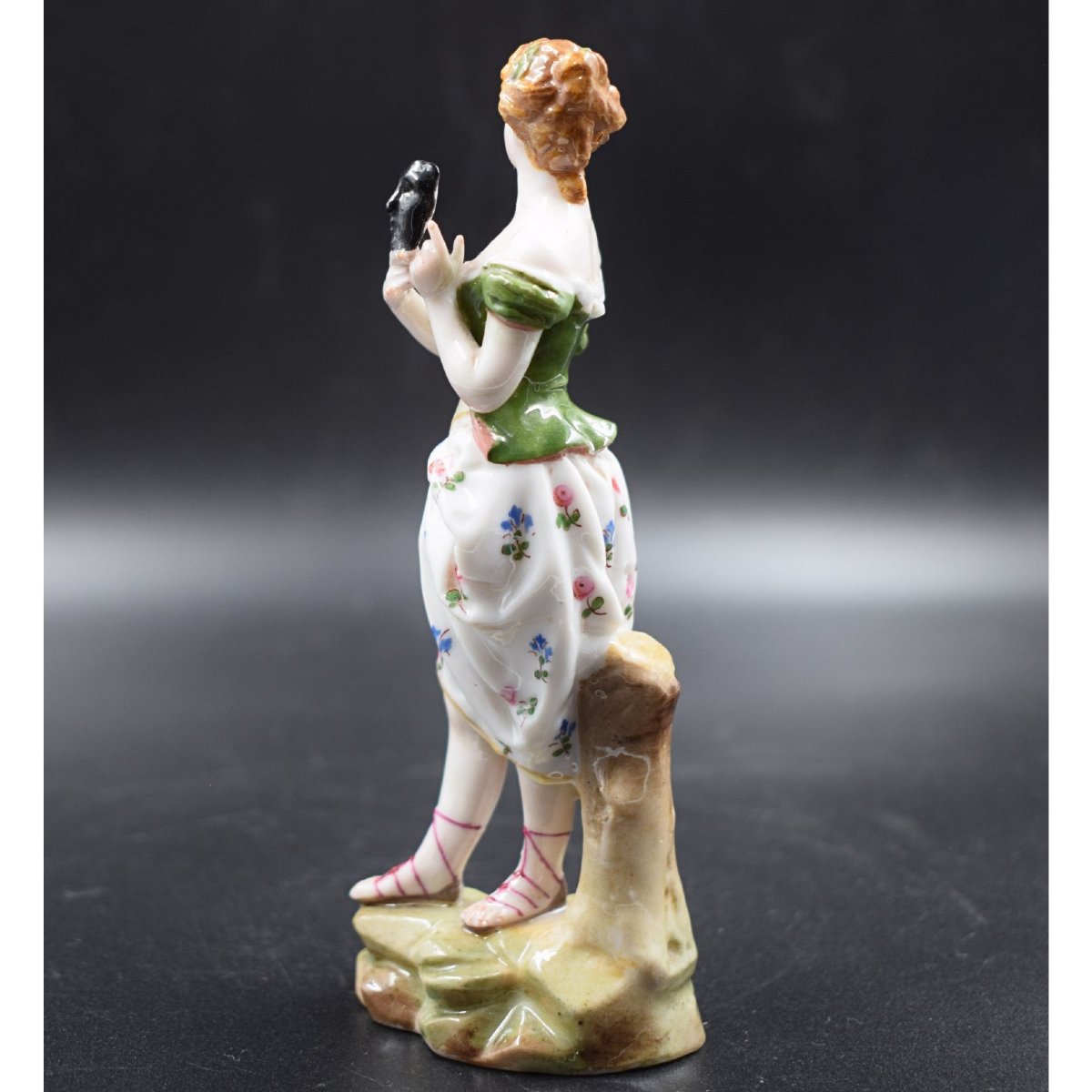 Meissen Porcelain Sculpture – Commedia Dell'arte Figure With Mask -photo-3