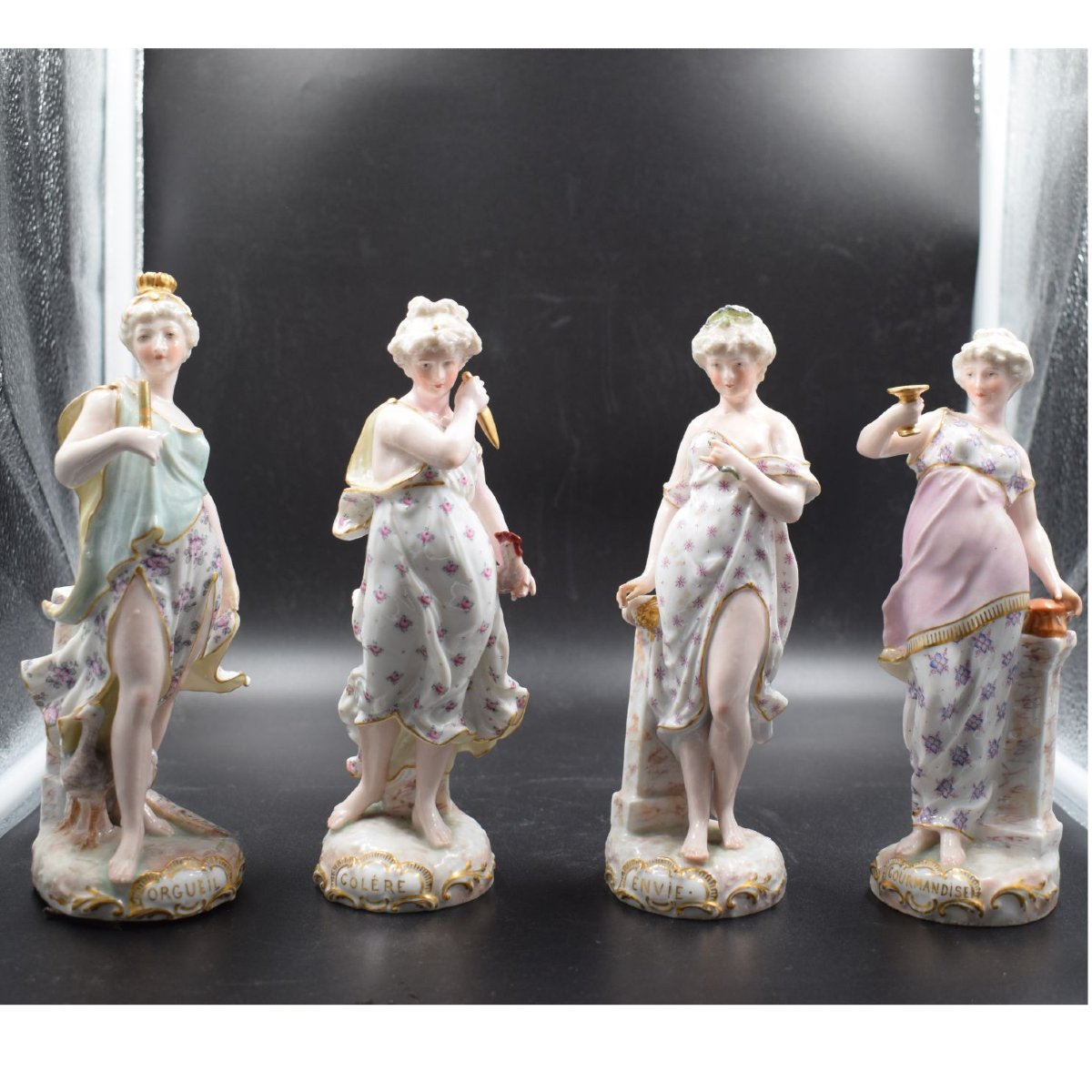 Meissen – A Series Of Four Allegories Of The Deadly Sins: Gluttony, Envy, Pride...-photo-1