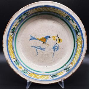 Assiette « bacile » en faïence - Cerreto Sannita (attribué), XVIIIe siècle
