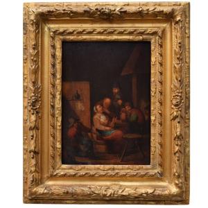 Flemish Panel Painting, *the Tooth Puller*, Early 18th Century