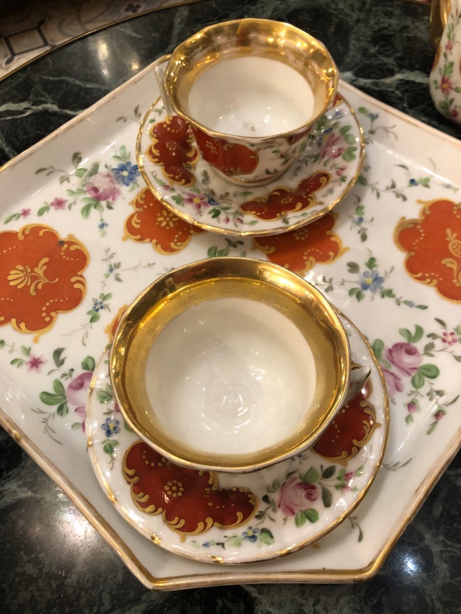 Tête à tête  En Porcelaine de Paris-photo-2