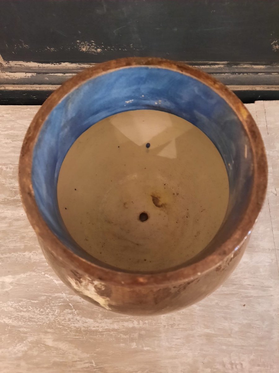 Montigny Sur Loing Barbotine Vase-photo-4