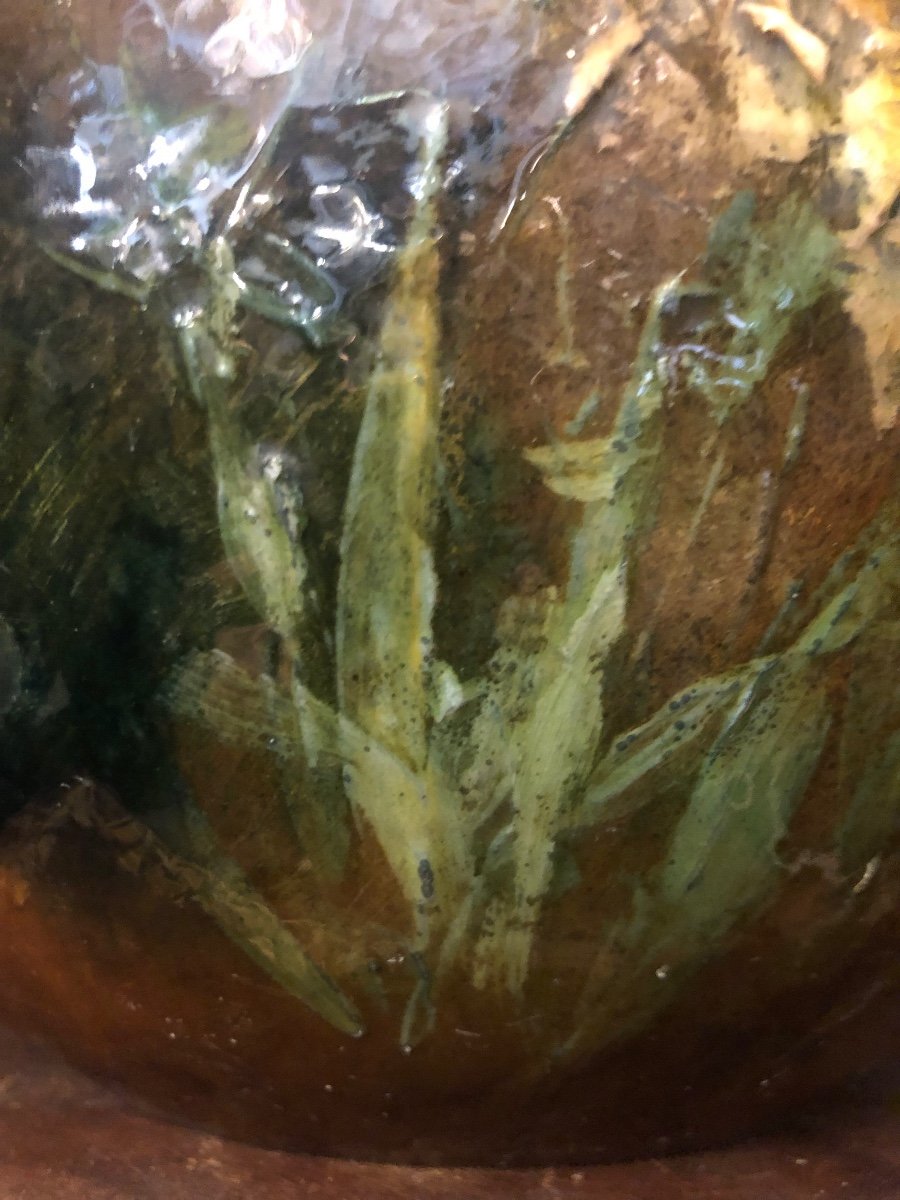 Montigny Sur Loing Barbotine Vase-photo-7