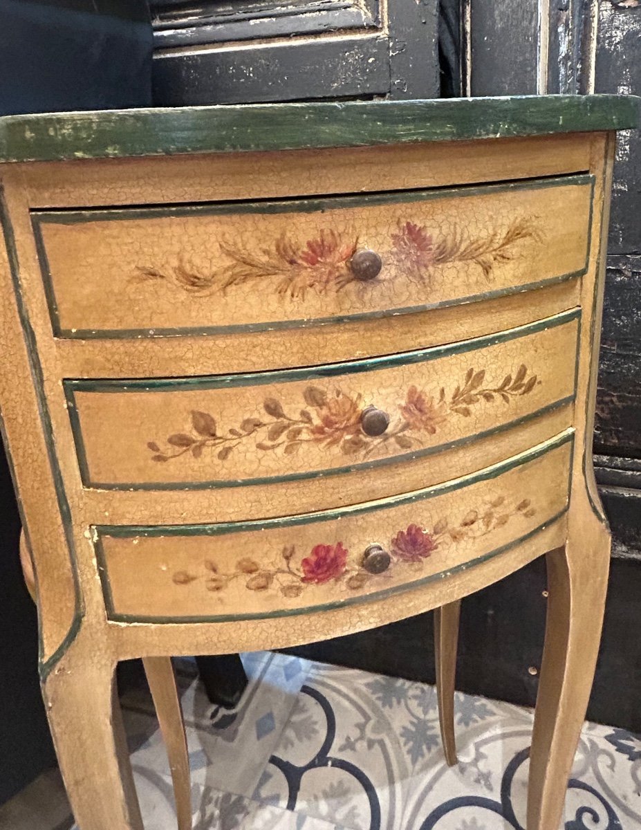 Pair Of Painted Bedside Tables-photo-3